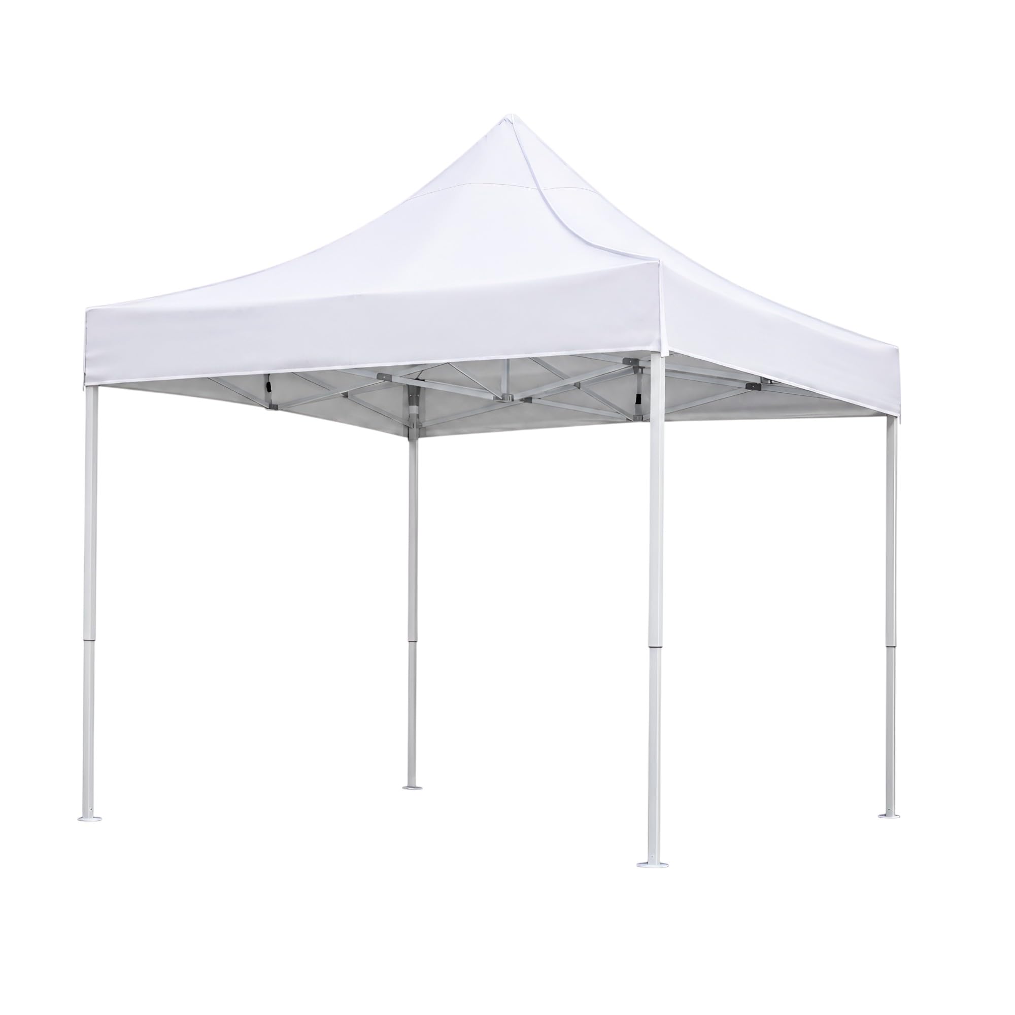10 x 10 Ft White Pop Up Gazebo Tent for Outdoor Garden, Patio, Camping & Events | Heavy Duty Waterproof Canopy | Foldable Instant Shelter | Without Side Covers-image-29