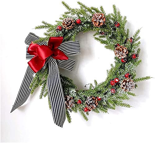 Couronne de Noël cercle de vigne et grande guirlande de prestige