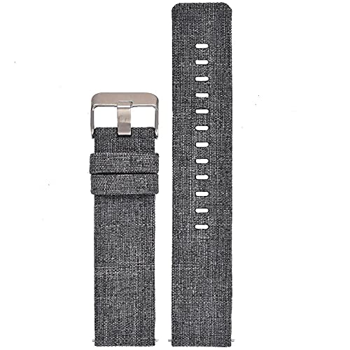 Bracelet montre nylon ajustable 18mm imperméable avec boucle en acier