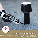 Profesjonalny uszczelniacz bitumiczny FOME FLEX BITUMEN [4 x 310 ml], odporny na warunki atmosferyczne, do uszczelniania i klejenia bitumicznych powłok dachowych.