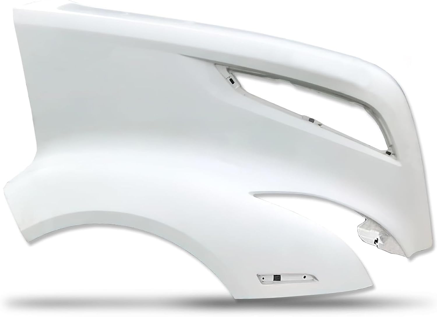 KOZAK Fiberglass Hood Fender Right Passenger Side compatible with Volvo VNL 2018 2019 2020 PLUS Logo, 2X 22 Windshield Wipers, License Plate Frame and Vest