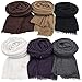 6 PCS Women Scarf Shawl Cotton Hemp for All Season Scarve Wrap Head Scarve, Mixed Color Y