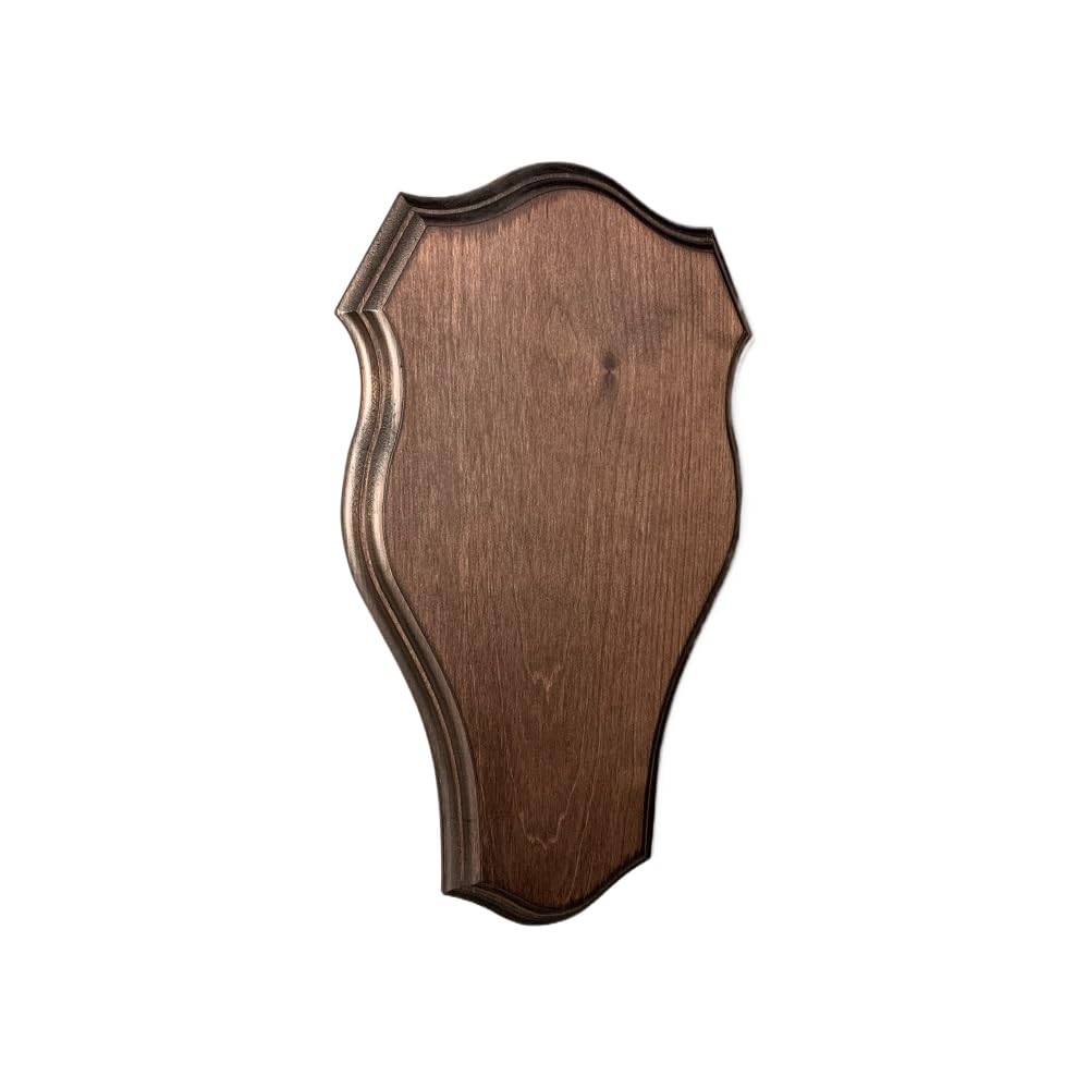 Hi Life Living Nature Scudo di Legno per Trofeo Daino. Pannello. Corna. Caccia. 40x23cm 030201