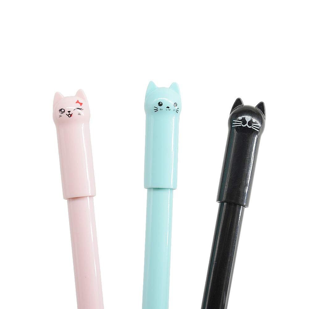 Bolígrafos para gatos, 12 bolígrafos lindos para gatos, regalos para los amantes de los gatos, bolígrafos de gato kawaii, bolígrafos de gel de tinta negra de 0.5 mm, bolígrafos de gel de Bolígrafos para gatos, 12 bolígrafos lindos para gatos, regalos para los amantes de los gatos, bolígrafos de gato kawaii, bolígrafos de gel de tinta negra de 0.5 mm, bolígrafos de gel de