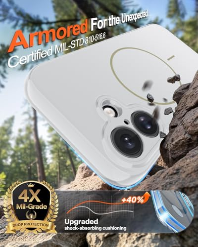 Image of Magnetic for iPhone 17 Case,Shockproof Matte Cover,White
