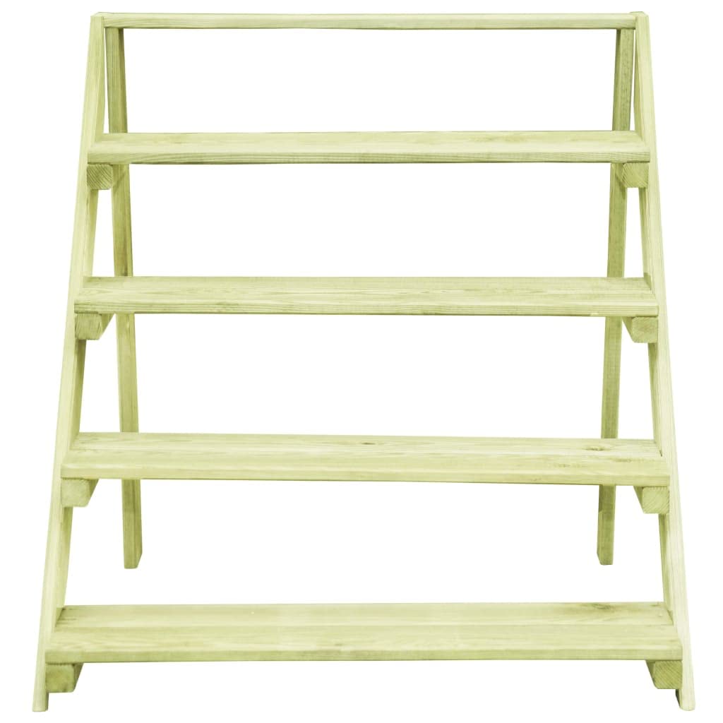 vidaXL Soporte para Plantas Jardinera Caja Arriate Almacenamiento Jardín Patio Exterior Decoración Hierbas Madera de Pino Impregnada