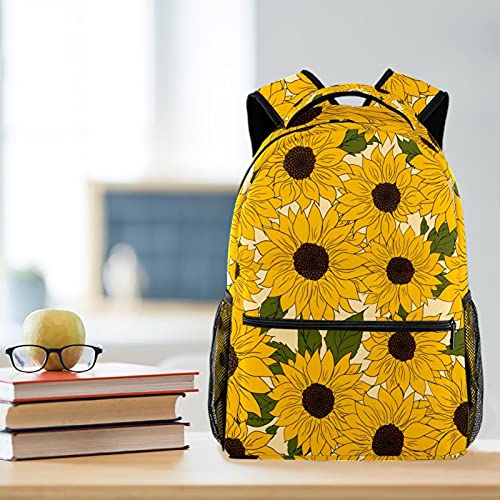 Sac à dos décontracté mixte grand compartiment imprimé fleurs multicolores - 6