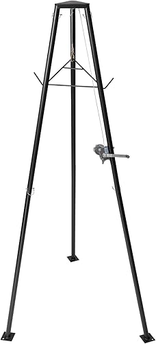 Miniatura 9 de VEVOR Polipasto de ciervo montado en enganche, alzamiento de enganche de 600 libras de capacidad, polipasto de ciervo de camión de 2 pulgadas con