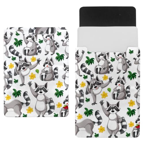 Funda protectora para portátil de 299 pulgadas, impermeable, delgada, para tablet, portátil, divertido animal mapache