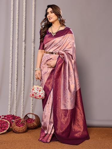Image of Avantika Fashion Women's Kanjivaram Style Soft Silk Banarasi Sarees With Blouse Piece For Women