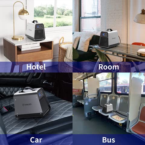 Baseaire Ozone Generator 7,000 Mg/H High Capacity O3 Home Ozone Machine For Rooms, Smoke, Cars And Pets, Compact, Portable, Best For Odor Stop Control (888 Pro) #TOP6