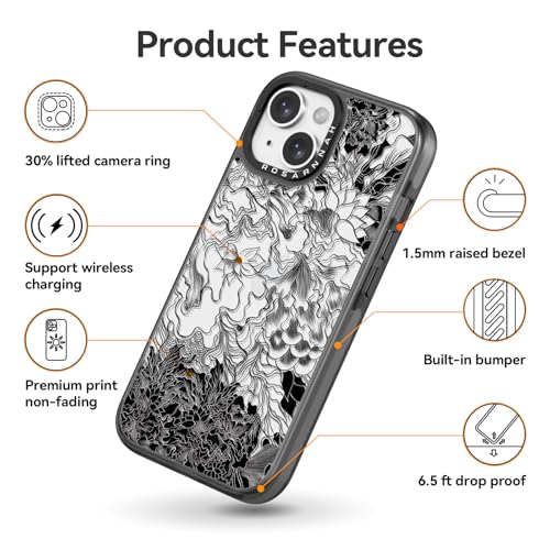 Coque iPhone 13 esthétique mignonne pour un style fleuri unique - 5