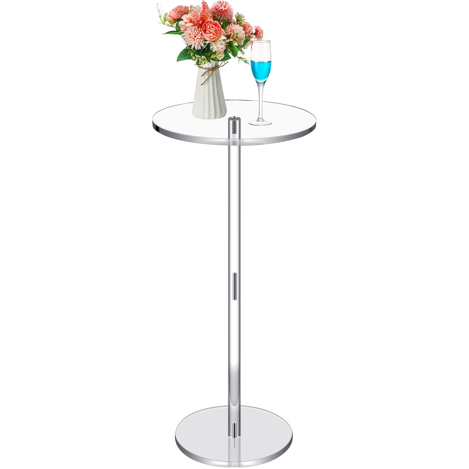 Amazon.com: Chunful Clear Acrylic Drink Table, End Drink Table for ...