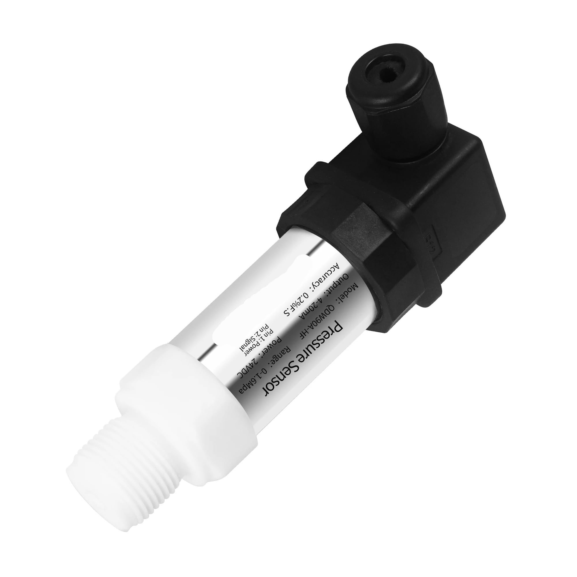 VDOQTLJT PTFE Pressure Transmitter Anticorrosive Sensor 4-20ma 0-10V RS485 Anti Corrosion transducer(0-10v,0-250mbar)