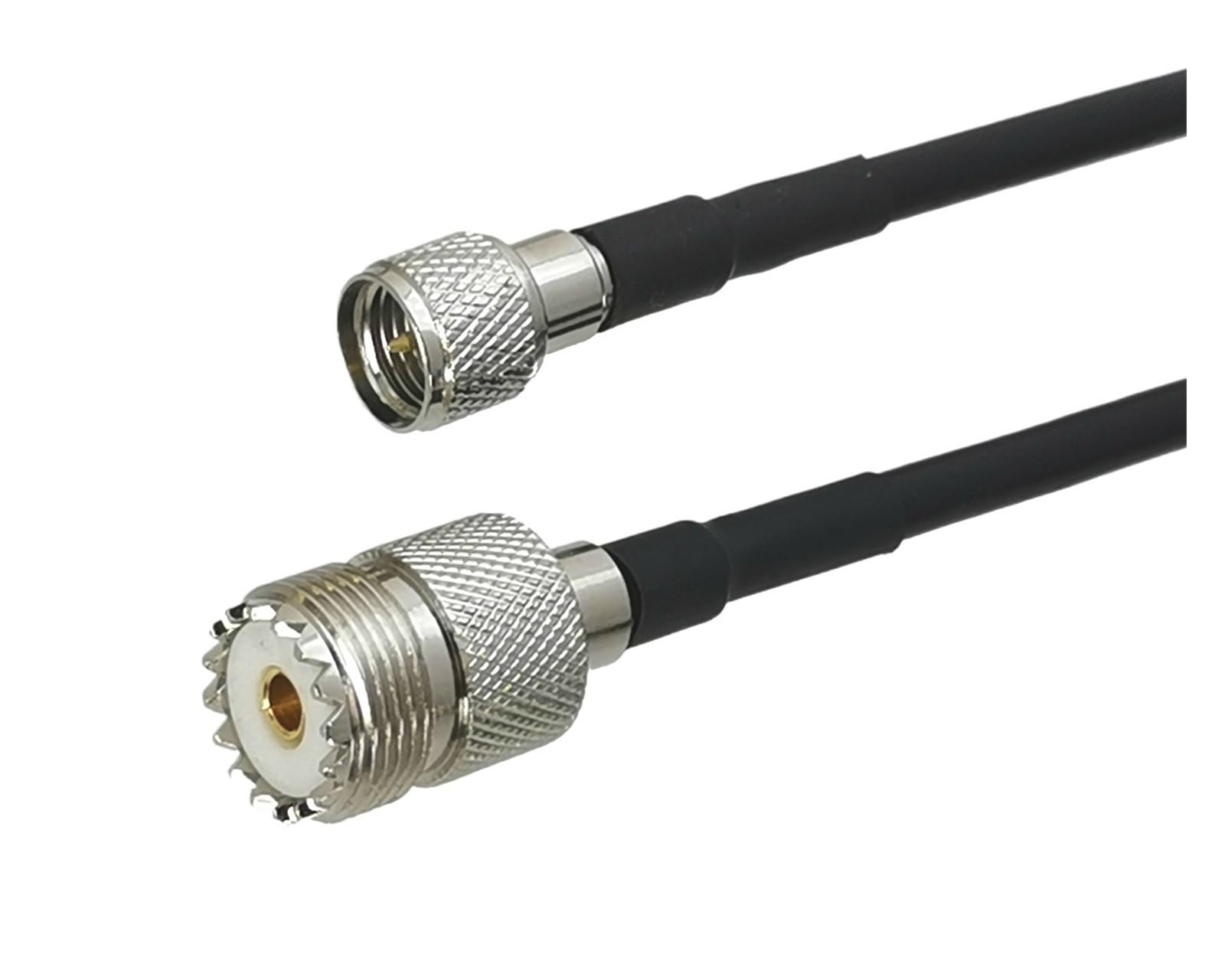 1 Pz RG58 Mini UHF Spina Maschio A SO239 Femmina Martinetti Connettore RF Coassiale Jumper Cavo A Treccia for Radio Antenna 6 pollici ~ 50 M(40M)
