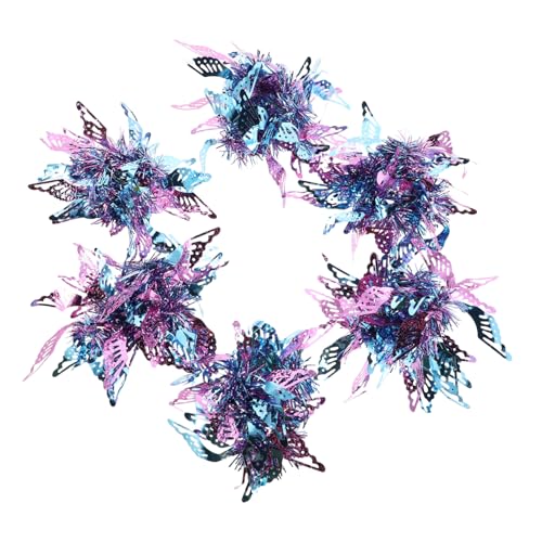 BESTonZON Cheerleading Flower Ball Lightweight Boys and Girls Dance Hand Flower Pom Poms Cheerleading Accessories Metallic Pompoms Bracelet