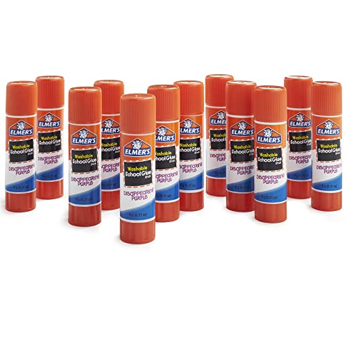 Elmer's® Disappearing Glue Sticks, 0.21 Oz, Purple, Pack of 12 4 51jTlqU3EXL
