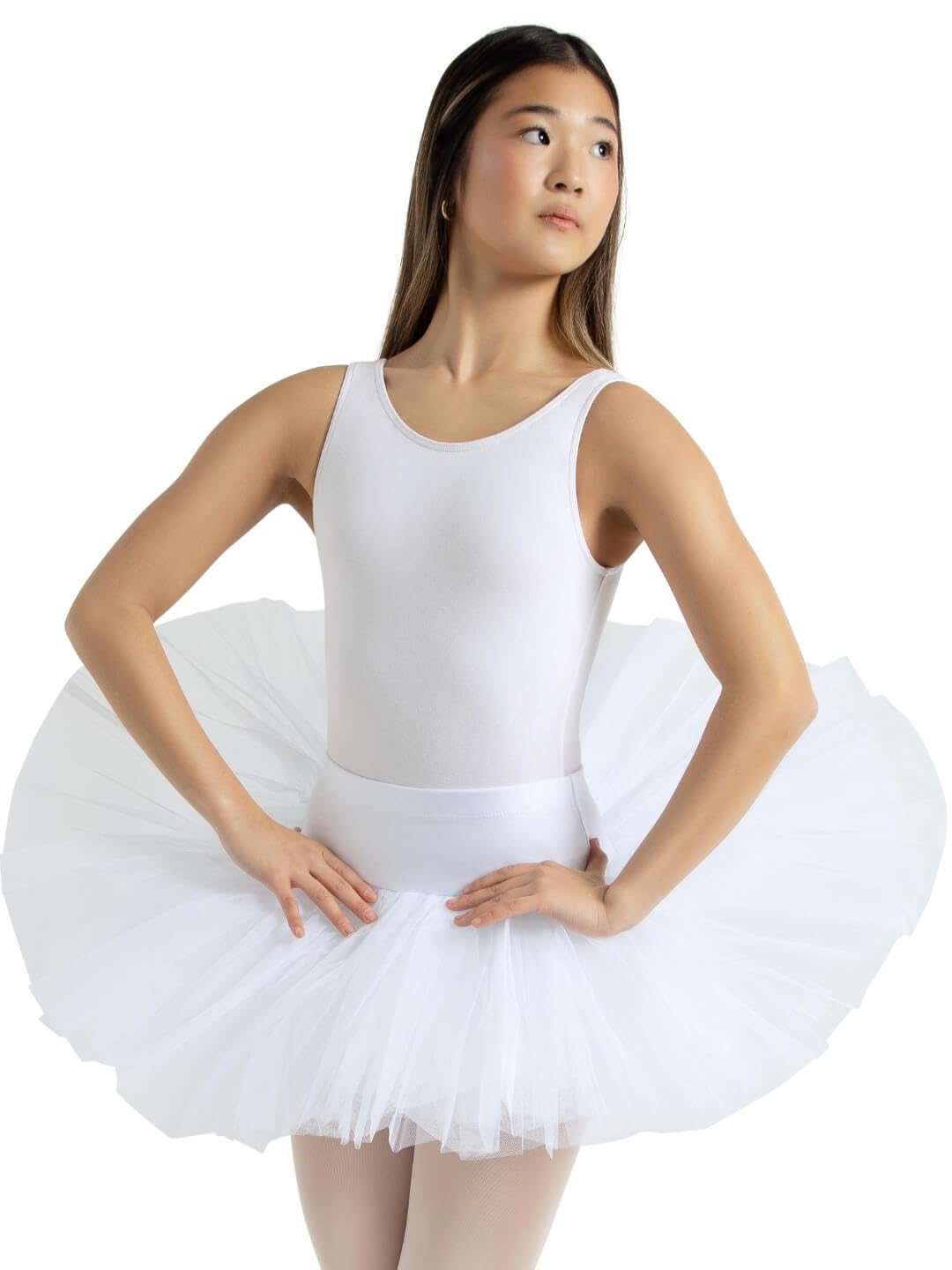 Capezio Women's Seven Layer Practice Tutu for Every Ballet Dancer - White, Small