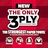 Brawny Tear-A-Square 3-Ply Paper Towels, 2 Triple Rolls = 6 Regular Rolls, Strong, Absorbent, and Durable with 3 Sheet Sizes (Quarter, Half, Full) #1