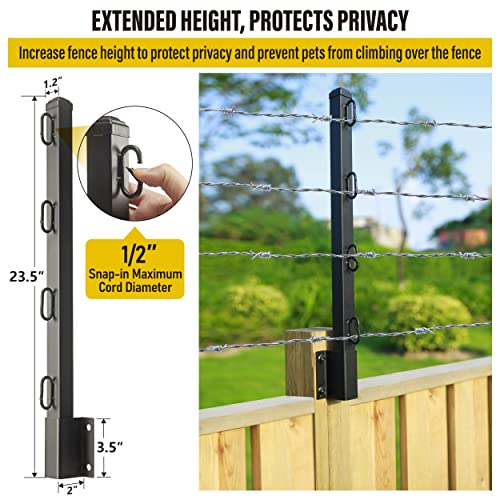 Epcee Fence Post Extender, 23.5 Fence Barbed Wire Extend