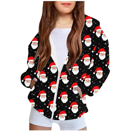 Girls Zip Up Hoodies Teen Y2K Full-Zip Sweatshirts Jacket Preppy Clothes Spring Casual Oversized Hoodies with Pocket3