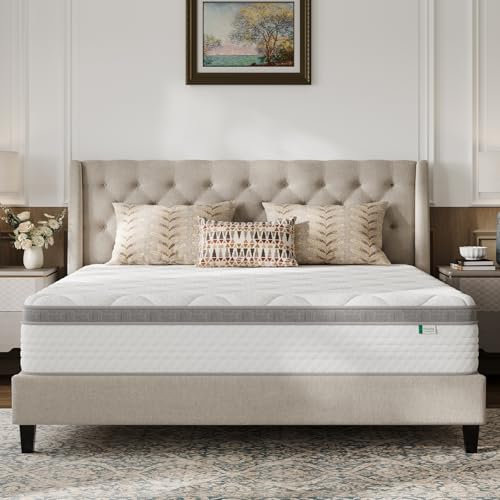 Novilla King Mattress, 12 Inch Hybrid Mattress King with Comfort...