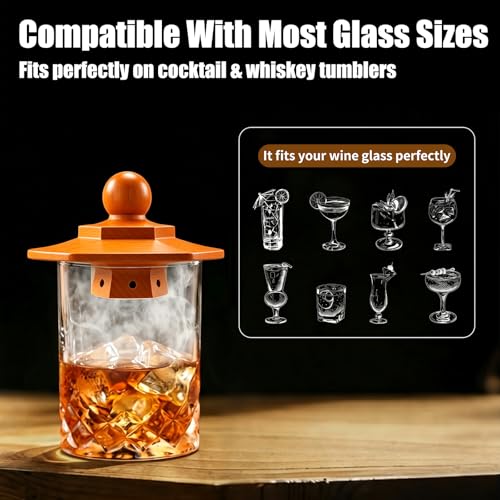 Kit ahumador de whisky antiguo para enfriar e infusionar tragos 3