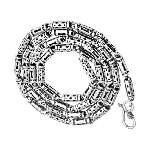 Chaîne en argent sterling S925 collier homme haut de gamme aux finitions artisanales précieuses