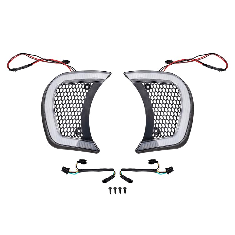 Accents d'aération phare clignotant pour voyager en Road Glide