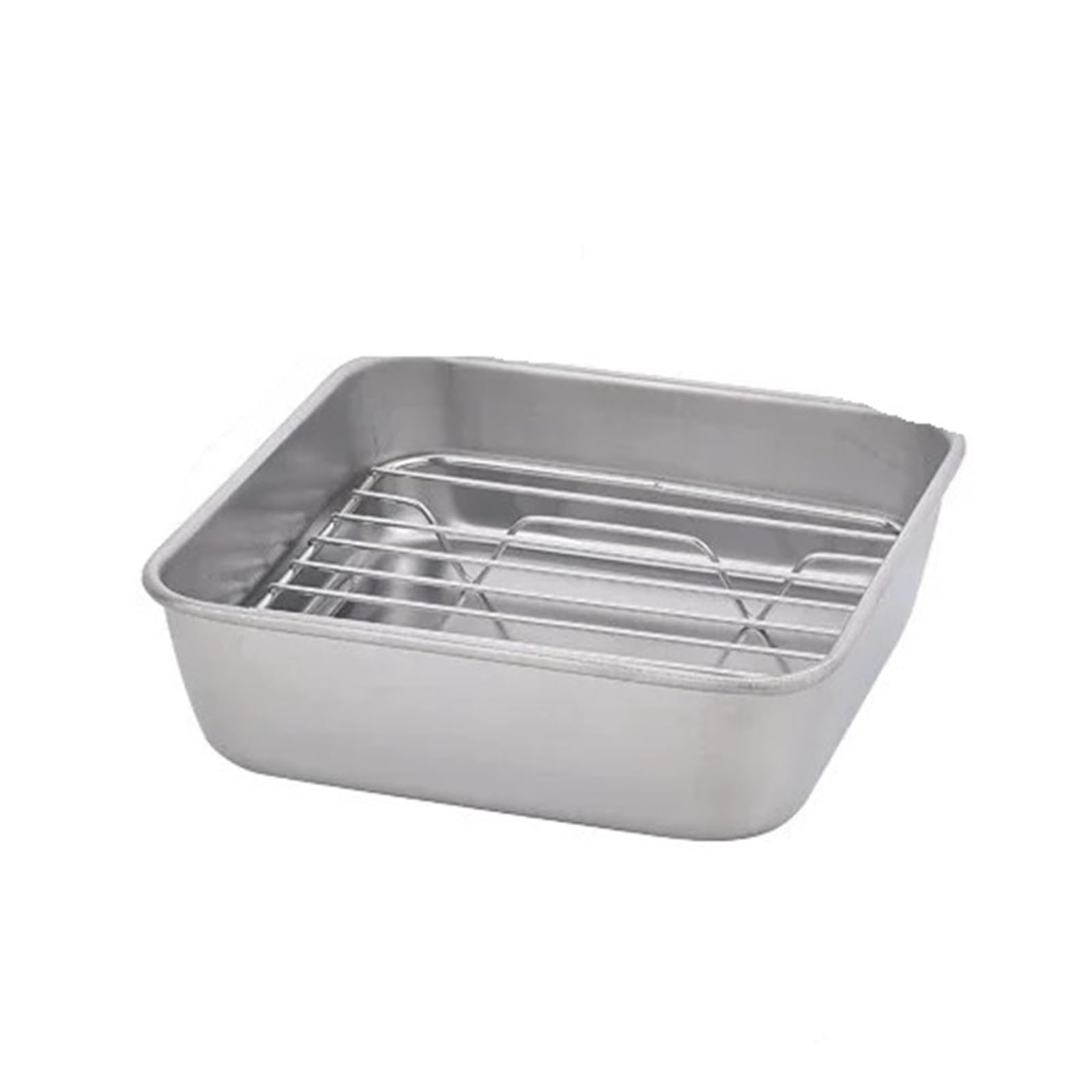 Grille de cuisine avec plat d'égouttage antiadhésif en inox pour une cuisson croustillante