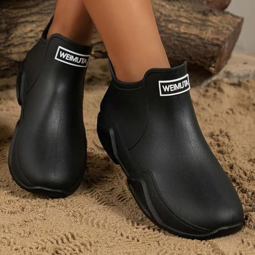 Zapatos de agua para mujer duraderos, antideslizantes y botas de lluvia 4
