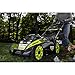 Ryobi. 20" RY40190 40-Volt Brushless Lithium-Ion Cordless Battery Self Propelled Lawn Mower with 5.0 Ah Battery and Charger Included