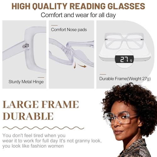 Image of OCCI CHIARI Stylish Reading Glasses Women's Readers Comfort Eyeglasses