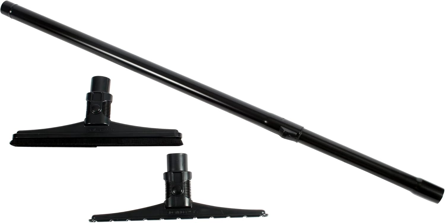 Cen-Tec Systems 97063 Sidewinder Attachment kit, 15" Hard Floor Brush and Carpet Tool, Black