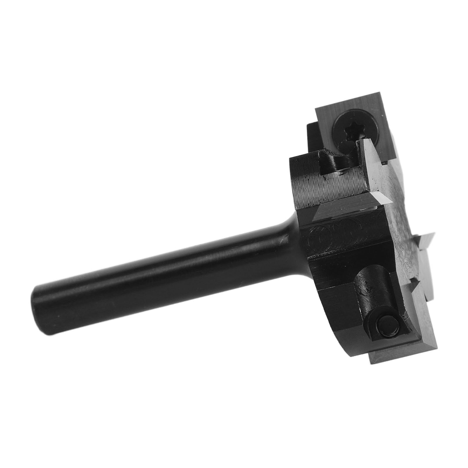 Jeffergarden Punta per Fresatura per Appiattire Lastra in Carburo, Punta per Piallatura a 4 Taglienti Durevole per Legno, Gambo 8 Mm, Perfetta per CNC e Uso Manuale