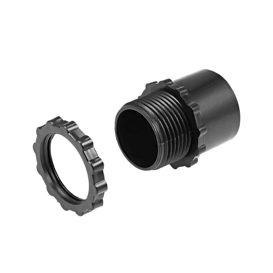 sourcing map Conector de tubo corrugado de prensaestopas Φ20 Abrazaderas de Junta de tubería de ondulación 5 piezas