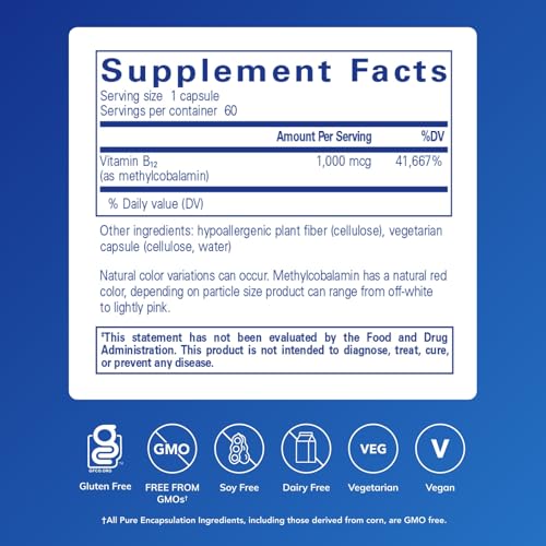 Pure Encapsulations Methylcobalamin Capsules