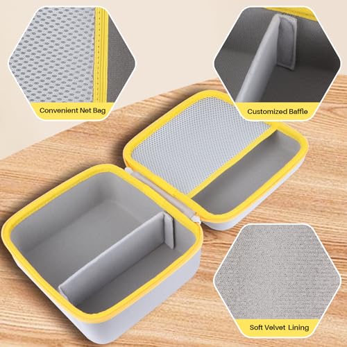 Image of Hard Case Replacement for Kodak Dock Plus 4PASS / Kodak Dock Premium 4x6 Portable Instant Photo Printer (White + Yellow Case)