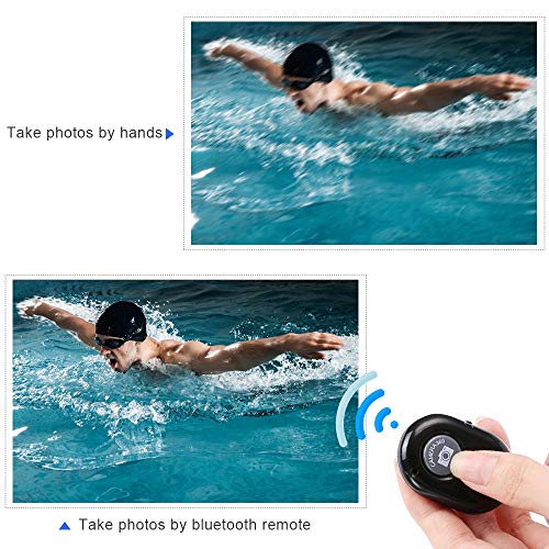 Mountdog 2 Pack Bluetooth Camera Remote Control Shutter Wireless Technology Compatible with iPhone/Android Phones Suitable for Gift Giving and Photo Taking