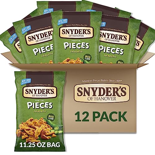 Image of Snyder's of Hanover Pretzel Pieces, Jalapeno, 11.25 Oz (Pack of 12)