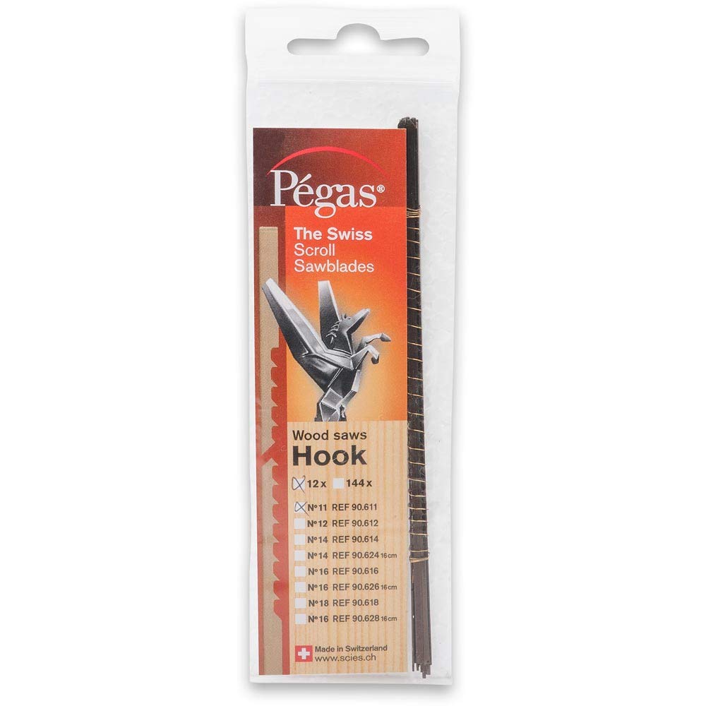 Pégas Pegas Super Hook Tooth Scroll Saw Blades - No.11