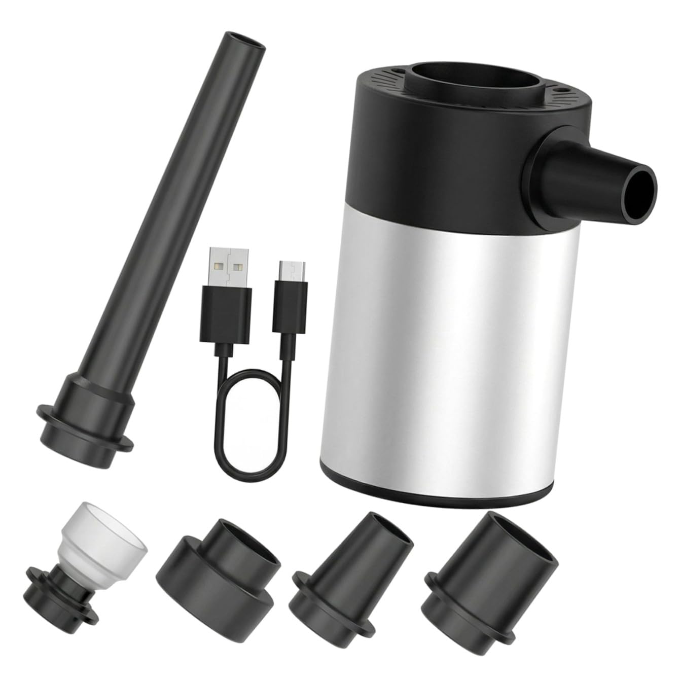 Bomba de Succión Portátil para Bolsas, 6000Pa 60W, ABS Aluminio