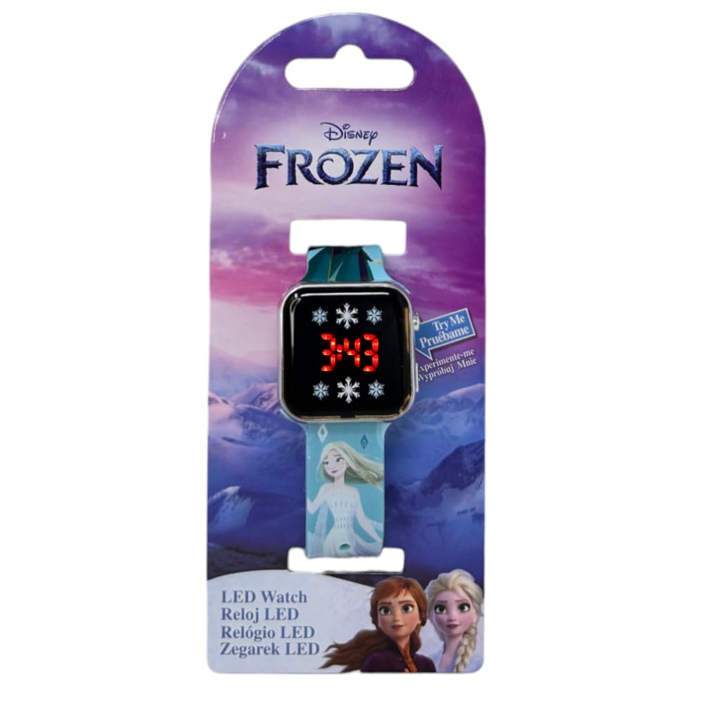 CARTOON Reloj de pulsera digital con pantalla LED y correa de silicona para niños