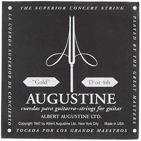 Augustine 650414 Classic Gold D4 Single D 4th Classical Guitar String Cover