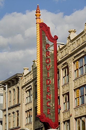 Providence Performing Arts Center marquee sign Providence Rhode Island Poster Print by Panoramic Images (24 x 18)