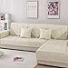 Homeen Sala Sofa Cover,Couch Coat,Fundas de sofá con Bordado de Flores, Protector de sofá de algodón Universal, Manta de sofá Suave, Protector de sofá para Todas Las Estaciones-Beige_El 110 * 180cm