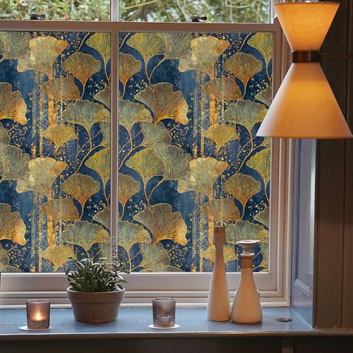 Vinilo decorativo azul oro 40x300 cm forma abanico miniatura 3