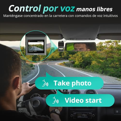 Cámara doble para salpicadero 4K con sensor Starvis 2 y control por voz BOTSLAB 4