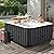 NAIZEA Inflatable Hot Tub - Outdoor Hot Tubs 4 to 6 Person, Portable Blow Up Spa Square Portable Hot Tub, 130 Soothing Bubble Air Jets, Cover, 2 Filter, 240 Gallon