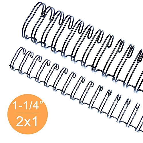 Wire-o para Encadernação 2x1 A4 Preto 1 1/4 até 270fls 25un